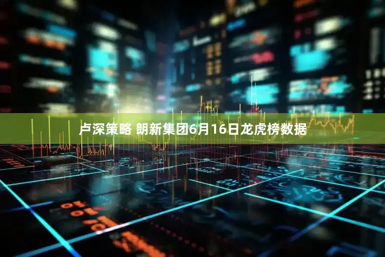卢深策略 朗新集团6月16日龙虎榜数据