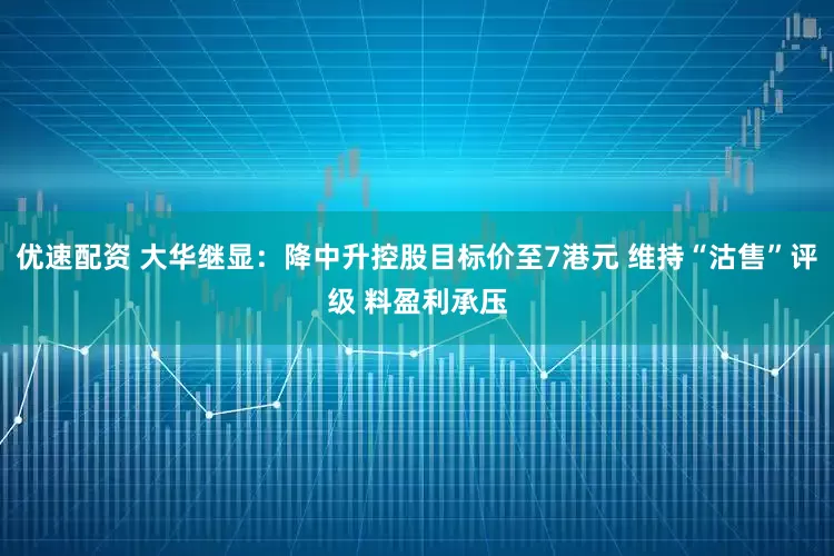 优速配资 大华继显：降中升控股目标价至7港元 维持“沽售”评级 料盈利承压